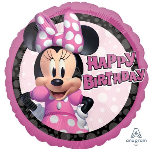 18" Minnie Mouse Forever HBD