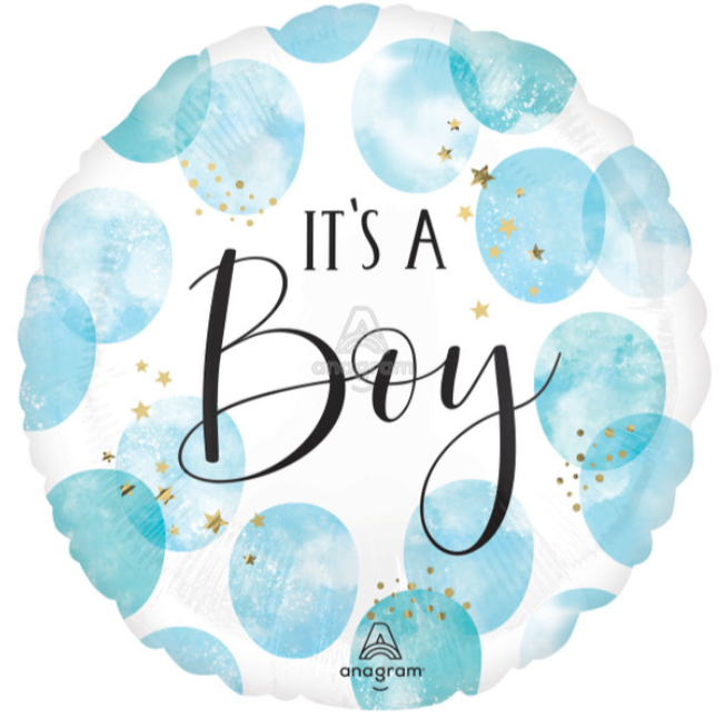 18" Baby Boy Blue Water Color