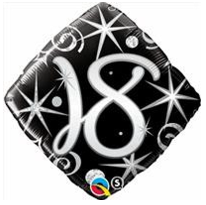 18" HBD Elegant Sparkles & Swirls