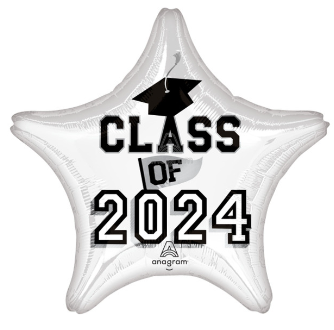 19" Class Of 2024 Star Foils