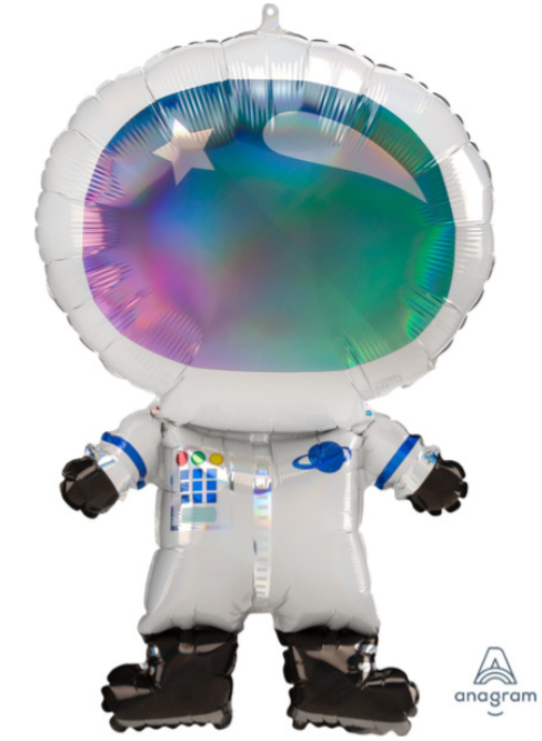 30" Astronaut Iridescent Holograph