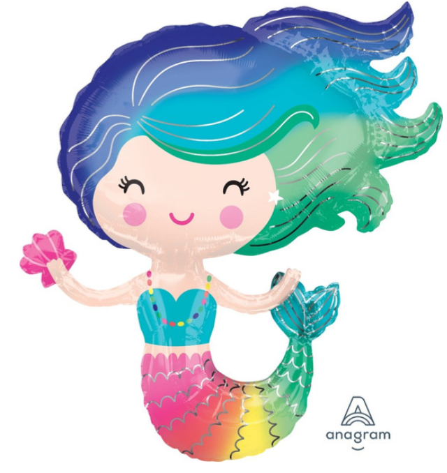 30" Mermaid Colorful