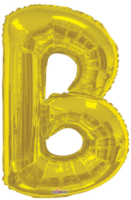 34" Gold Letter Balloons