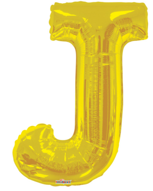 34" Gold Letter Balloons