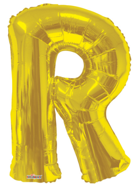 34" Gold Letter Balloons