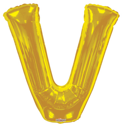 34" Gold Letter Balloons