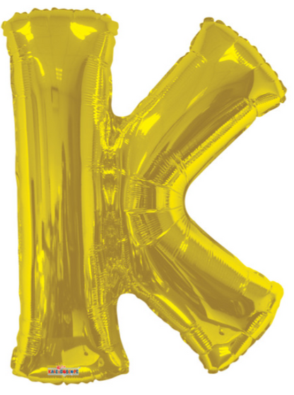 34" Gold Letter Balloons