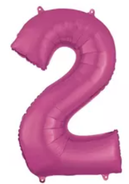 34" Pink Letter Balloons