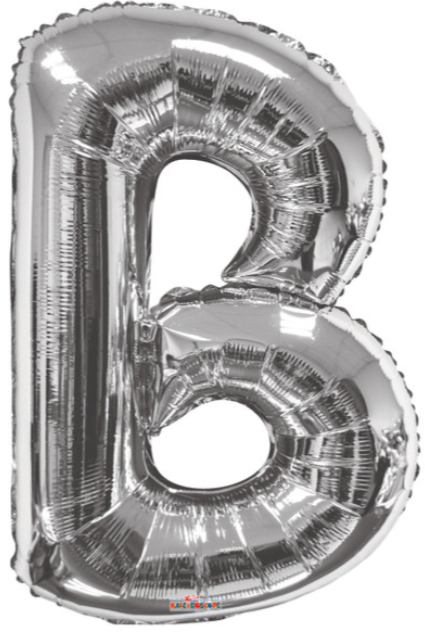 34" Silver Letter Balloons