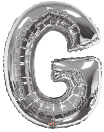 34" Silver Letter Balloons