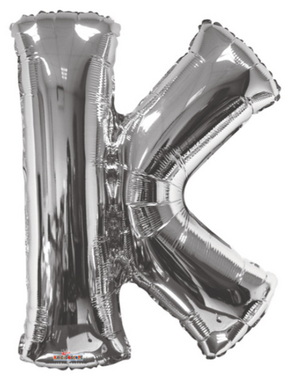 34" Silver Letter Balloons