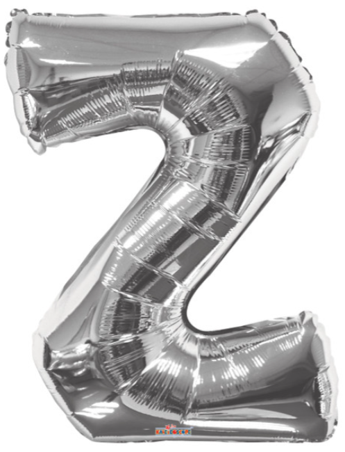 34" Silver Letter Balloons