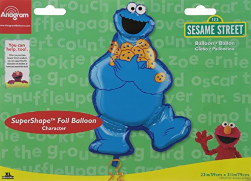 31" SuperShape Cookie Monster Balloon