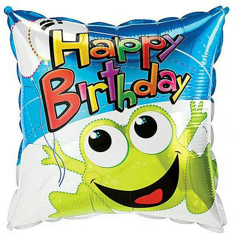 Happy Birthday Leaping Frog Balloon