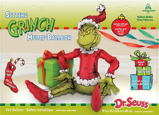 19" Sitting Grinch Multi-Balloon