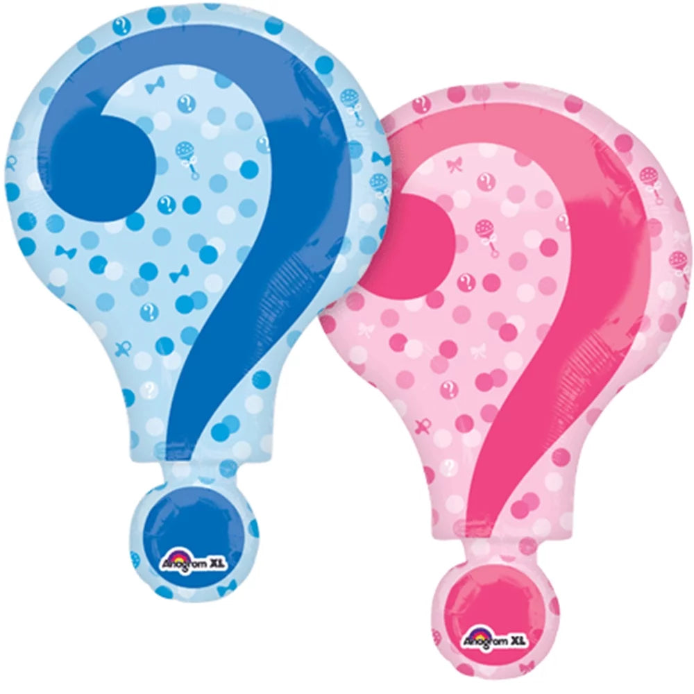 28" Foil Gender Reveal Supershape Balloons